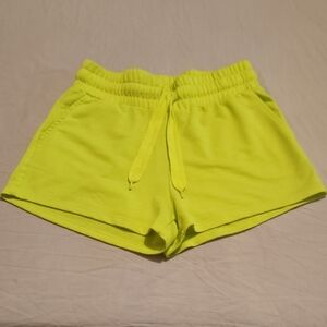 Vibrant Lime Women's Athletic Shorts Size S